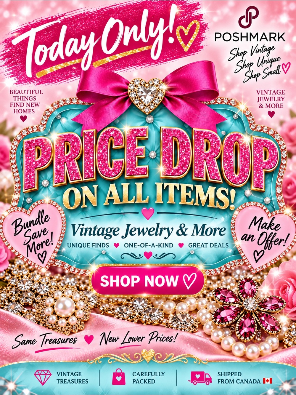TODAY ONLY! Price Drop on All Vintage Jewelry | Bundle & Save